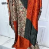 winyi robe traditionnelle africaine musulmane pour femmes, abaya, dubaï, caftan imprimé de luxe avec écharpe, robe maxi élégante, tenues de plage