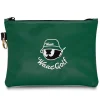 pochette de golf décontractée mode pochette brodée pu étanche grande capacité enveloppe pochette accessoires de golf diable
