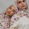 1 pièces ramadan hijab pour femmes imprimé léopard bohème aquarelle doux musulman hijabs floral respirant châle wrap écharpe foulard