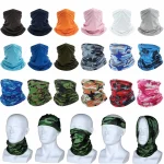 Turban multi-usages pour hommes et femmes, écharpe d&rsquo;équitation, bandana de cyclisme, couvre-cou, crème solaire, glace, pêche en plein air, randonnée, vêtements de sauna, masque