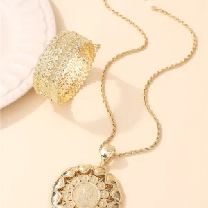 Ensemble de bijoux pour femmes plaqué or 22 carats, accessoires de Festival de soirée de mariage, accessoires de vêtements pour Robe pour dames