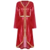 Women Arabic Morocco Islamic Abaya Dress Sparkly Muslim Jalabiya Eid Women Dresses Dubai Moroccan Modest Saudi Abayas Dress
