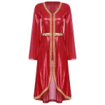 Women Arabic Morocco Islamic Abaya Dress Sparkly Muslim Jalabiya Eid Women Dresses Dubai Moroccan Modest Saudi Abayas Dress