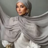 70*180 cm femmes plaine couleur unie rayonne coton modal hijab écharpe dame haute qualité enveloppes châles bandeau musulman foulards islamiques