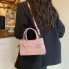 sac à bandoulière de grande capacité pour femmes, design à nœud simple, couleur unie, fourre tout vintage, sac à bandoulière élégant pour les déplacements