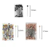 50/100pcs coloré tête de perle ronde aiguilles point poussant droit Épingles À coudre pour la couture de couture bricolage outils positionnement