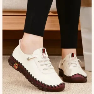 2025 chaussures plates pour femmes nouveaux mocassins orthopédiques femme mocassins cousus sans lacet ballerines pour femmes infirmière chaussures médicales 2025 chaussures plates pour femmes nouveaux mocassins orthopédiques femme mocassins cousus sans lacet ballerines pour femmes infirmière chaussures médicales
