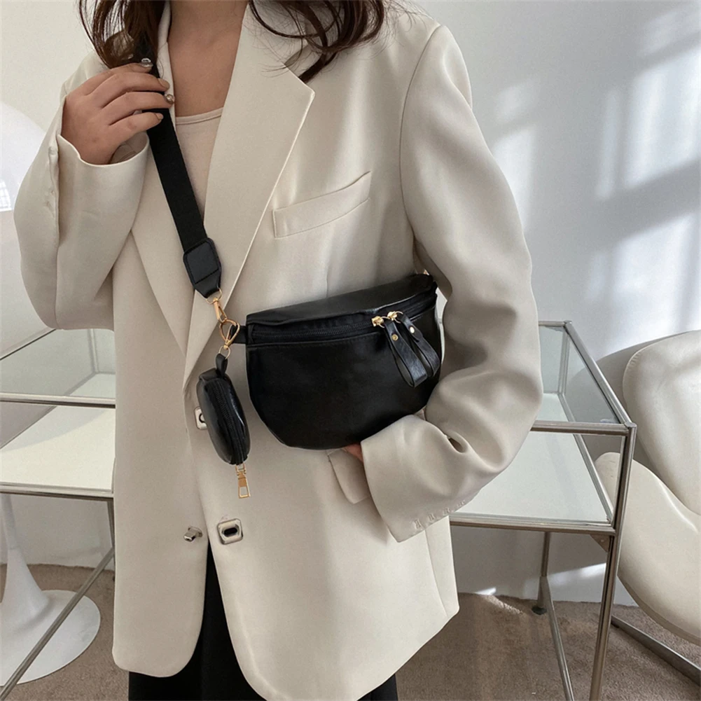 sac banane avec petit sac à main pour femme, sac de poitrine à la mode, sac à dos de sport en plein air pour fille, initié unique