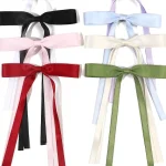 Épingle à cheveux à nœud pour femmes et filles, pinces à cheveux douces et adorables, vue latérale, pince à bec de perroquet, Clip supérieur pour tête arrière, accessoires pour cheveux féminins