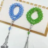 chapelet musulman islamique tasbih 33 perles de prière chapelet pour hommes femmes bracelet pierre naturelle cristal verre dinde bijoux tasbeeh