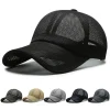 casquette de baseball en maille respirante pour hommes et femmes, chapeau de protection solaire pour sports de plein air d'été avec bord ajouré
