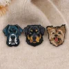 broches mignonnes pour chiens de compagnie, broches d'insigne d'animaux de dessin animé pour vêtements, épingle en émail, badges pour femmes, accessoires de bijoux, cadeaux pour amis