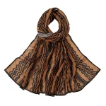 Foulard Keffiyel imprimé à carreaux rétro, protection solaire, écharpe Hijab fine en mousseline de soie, Long Bandana, foulard islamique pour fête