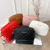 petit sac messager avec pompon pour femme, brodé lingge, sac à bandoulière pour femme, mode initiée féminine, tendance, joladies, 2024