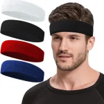 Sweat en plein air sport élastique coton bandeau mode bandeaux pour femmes hommes solide course Fitness Yoga bandes de cheveux Stretch