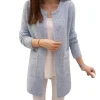 personnalisable un cardigan long sans décolleté fermé vestes de costume wmy 402120