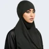 nouveau plaine musulman ethnique écharpe femmes hijab islamique musulman hijab instantané turban arabe écharpes khimar mode ramadan chapeaux