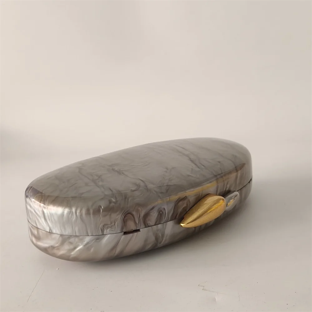 Marbre gris bonbons Vintage perle pochette de luxe Resort soirée acrylique embrayages mariage bal pochette boîte de fête pochette Pro sacs à main