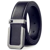 ceinture décontractée à la mode de 3,3 cm avec boucle lisse argentée, ceinture de styliste pour hommes de haute qualité, coupe unisexe, parfaite pour les vêtements de travail en jean