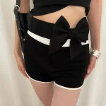 Ceinture élastique Vintage à grand nœud, tissu doux, large ceinture, douce et élégante, pour robe de soirée, accessoires pour jupe