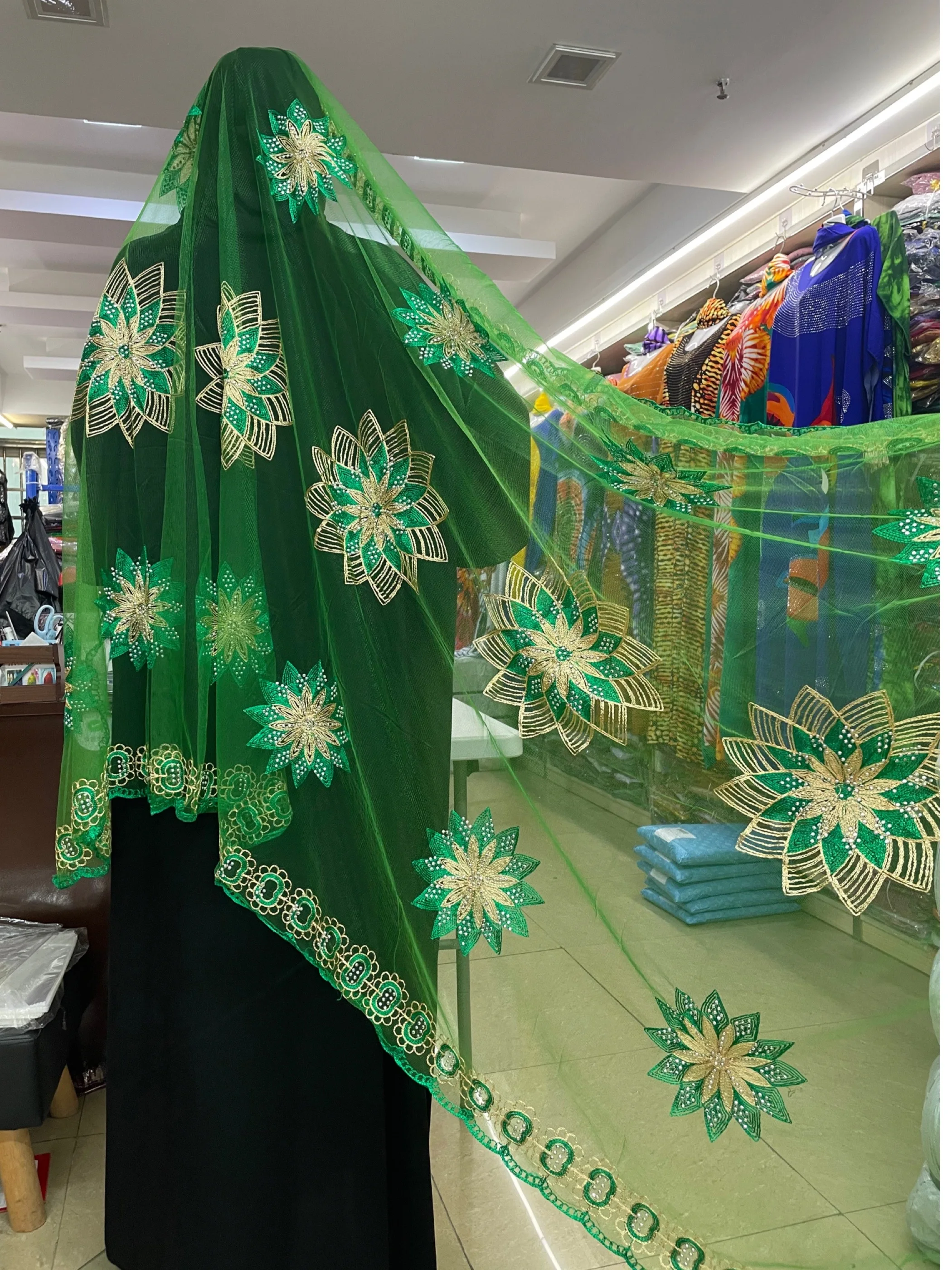 Écharpe musulmane en filet Hijab Pashmina pour femmes africaines, offre spéciale à durée limitée, dubaï, prix de gros, 2024