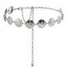 chaîne de taille fine en métal pour femmes, élégante, ronde et irrégulière, accessoire sexy, ceinture de robe, accessoires de taille, à la mode