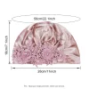 nouveau brillant 3d fleur turban bonnet pour femmes musulman écharpe hijabs casquettes de fête de mariage plissé bonnet bandeau cheveux accessoires