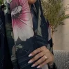 sisakia dubaï imprimé fleuri ouvert abaya caftan marocain femme hijab vêtements femmes