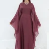 femmes musulmanes dubaï abaya deux pièces ensemble de luxe tache hijab robe longue caftan modeste ramadan robe femme islam vêtements ensemble kebaya
