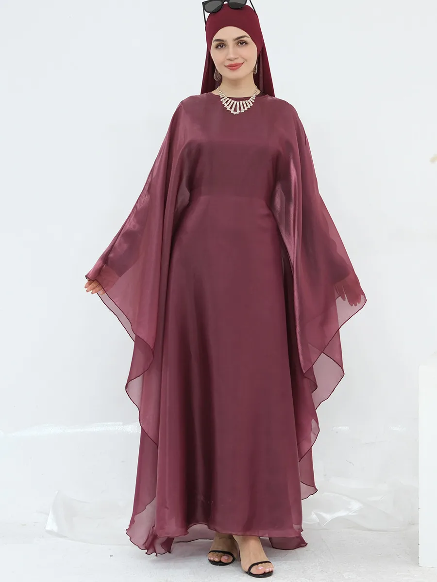 femmes musulmanes dubaï abaya deux pièces ensemble de luxe tache hijab robe longue caftan modeste ramadan robe femme islam vêtements ensemble kebaya
