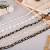 maveracc55 chaveiroelegant femmes perle ceinture taille chaîne élastique boucle perle chaîne ceinture femme vêtements accessoires