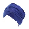turban hijab magique en coton pour femme, écharpe de sauna indienne, tube extra long, enveloppement islamique, perte de cheveux, document solide, tête ronde, nouveau