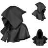 cape gothique punk à capuche pour halloween, pour cosplay, unisexe, rôle pour adultes, cosplay, sorcière médiévale, manteau, costume, chapeau de fête