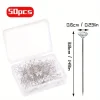 50pcs bouquet épingles fleur broche ronde diamant cristal broches florales strass mariage corsages broches diamant tête broche droite