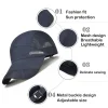 casquettes de baseball respirantes pour hommes et femmes, maille demi creuse, chapeau de soleil à séchage rapide, unisexe, protection solaire extérieure, casquette de sport réglable