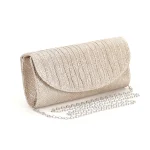 Pochettes de soirée à la mode pour femmes, sacs à main longs avec chaîne, sacs à bandoulière de luxe à paillettes scintillantes