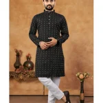 Robe Abaya arabe islamique de luxe pour hommes, Style National, imprimé ethnique, col montant, mi-longue, Ropa Arabe Hombre Kurta