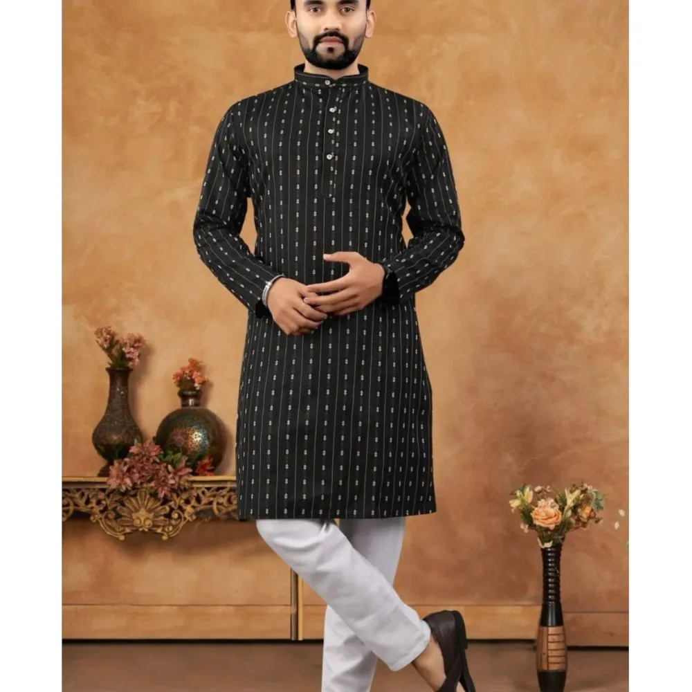 Robe Abaya arabe islamique de luxe pour hommes, Style National, imprimé ethnique, col montant, mi-longue, Ropa Arabe Hombre Kurta Robe Abaya arabe islamique de luxe pour hommes, Style National, imprimé ethnique, col montant, mi-longue, Ropa Arabe Hombre Kurta