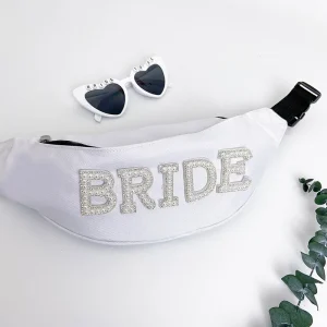 Sac banane pour la mariée, pour enterrement de vie de jeune fille, décoration de mariage, pour enterrement de vie de jeune fille, pour la plage, pour cadeau de lune de miel
