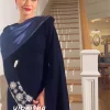 robe de soirée à col rond personnalisée, perles d'arabie saoudite, robes mi longues, occasion sur mesure, a ligne, fête de mariage