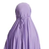 robe hijab musulmane pour enfants filles, ensemble jupe khimar du ramadan, vêtement de prière aérien eid, burqa abaya, kaftan, robes à capuche