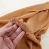 Écharpe hijab en mousseline de soie pour femme musulmane, turban avec bande artificiel astique, enveloppe instantanée pour sauna islamique