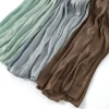 nouveau broderie soie froissé hijab écharpe femmes miroitant châles plaine femmes musulmanes hijabs islam turban plissé écharpe ramadan