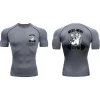 chemises de compression athlétiques pour hommes, protection contre les éruptions cutanées, entraînement, fitness, couche de base, sous vêtements, t shirts à séchage rapide