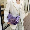 pochette de soirée coréenne chaîne paillettes sac à bandoulière dîner fête mariage sacs à main sac à main femme aisselles épaule sac à bandoulière