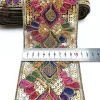 tissu de garniture de dentelle de paillettes, rubans de broderie de bricolage pour vêtements, coiffure, décor de mariage, couture faite à la main, 1 mètre