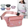 Garçons filles Fanny Pack voyage sac d&rsquo;argent vacances décontracté imperméable poitrine sac à bandoulière