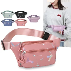 Garçons filles Fanny Pack voyage sac d&rsquo;argent vacances décontracté imperméable poitrine sac à bandoulière
