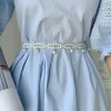 chaîne de taille en perles pour femmes, ceinture brillante pour vêtements, ceintures décoratives, ceinture amincissante pour femmes, u0u7