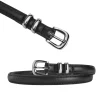 ceinture en cuir pu pour femme, broche argentée, ceinture strucmince, tendance de la mode, ceinture rétro gothique simple, accessoires polyvalents pour jeans